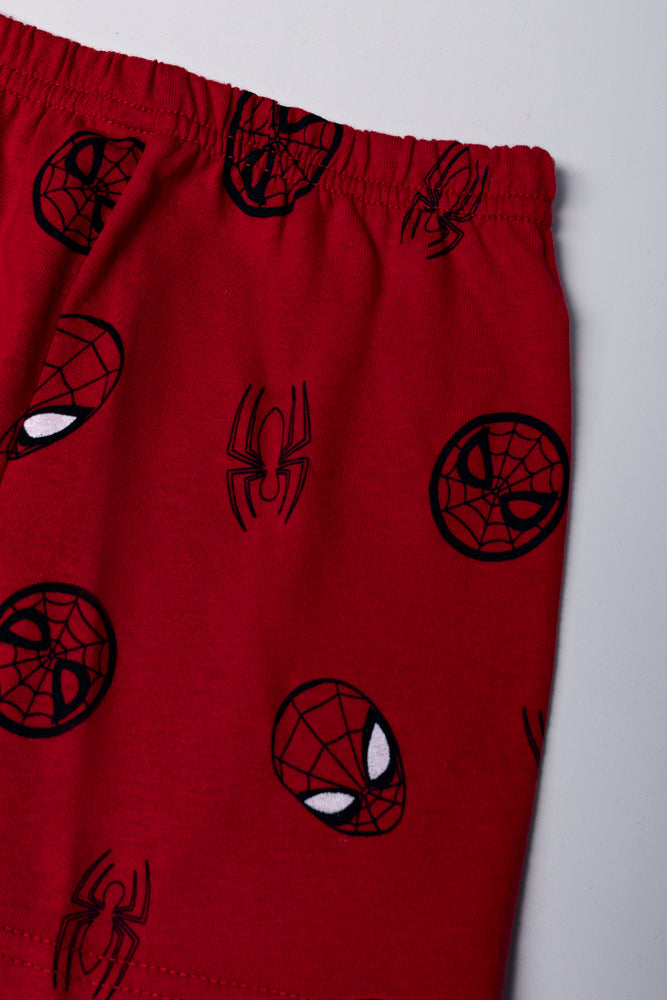 Spider-Man Short Sleeve Pyjama Set Black And Red (2)