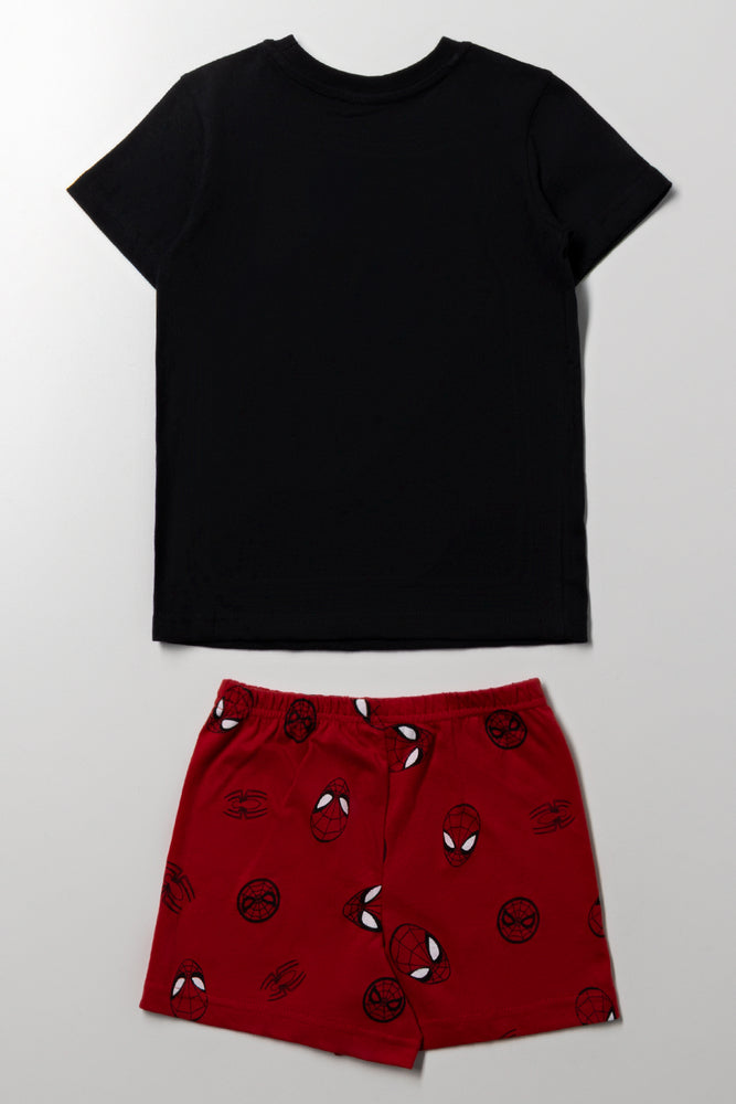 Spider-Man Short Sleeve Pyjama Set Black And Red (3)