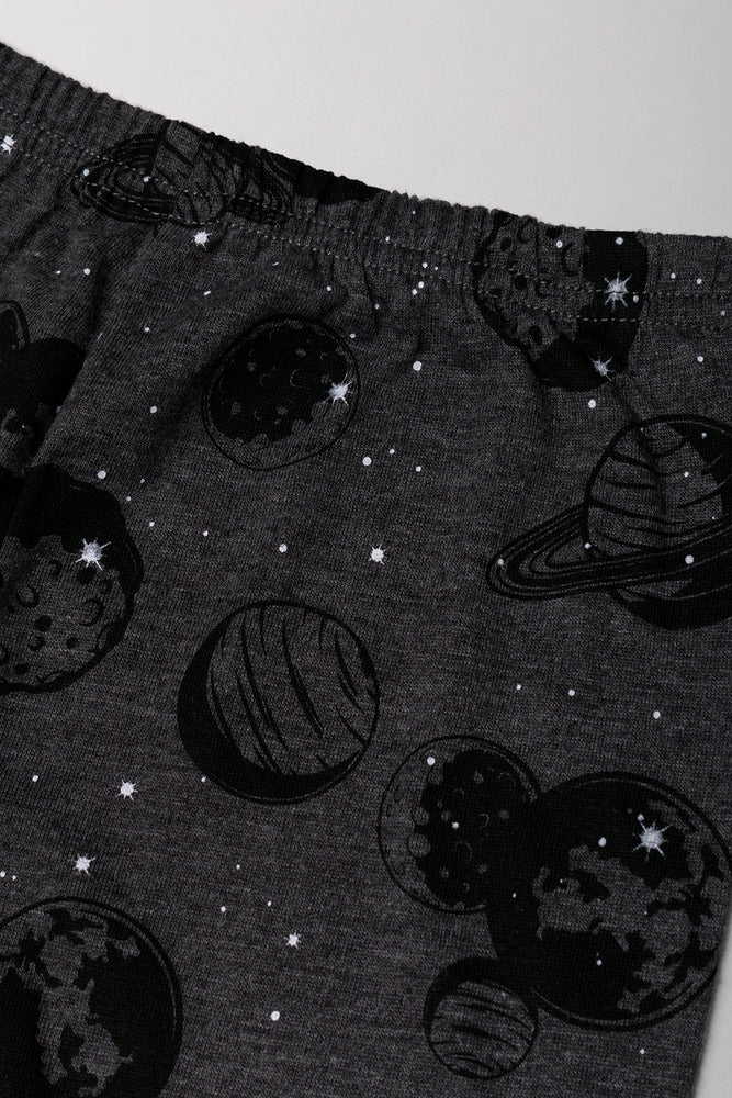 Space Sleeveless Pyjamas Dark Grey (2)