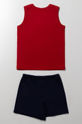 Racing Car Sleeveless Pyjamas Red (3)
