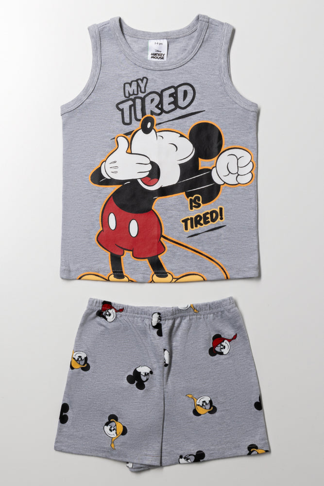 Mickey Mouse Pyjama Set Grey