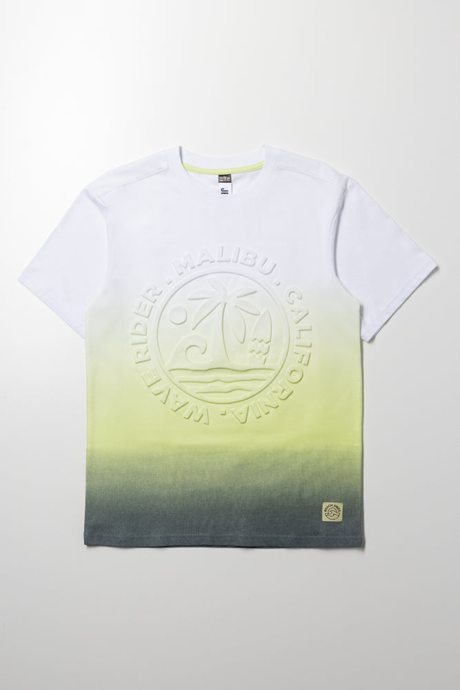 Ombre Short Sleeve T-Shirt Green