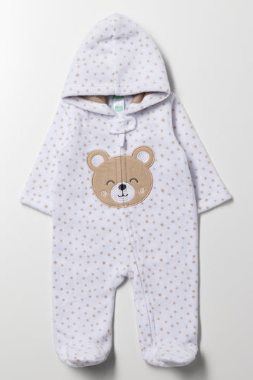 Bear Babygrow White