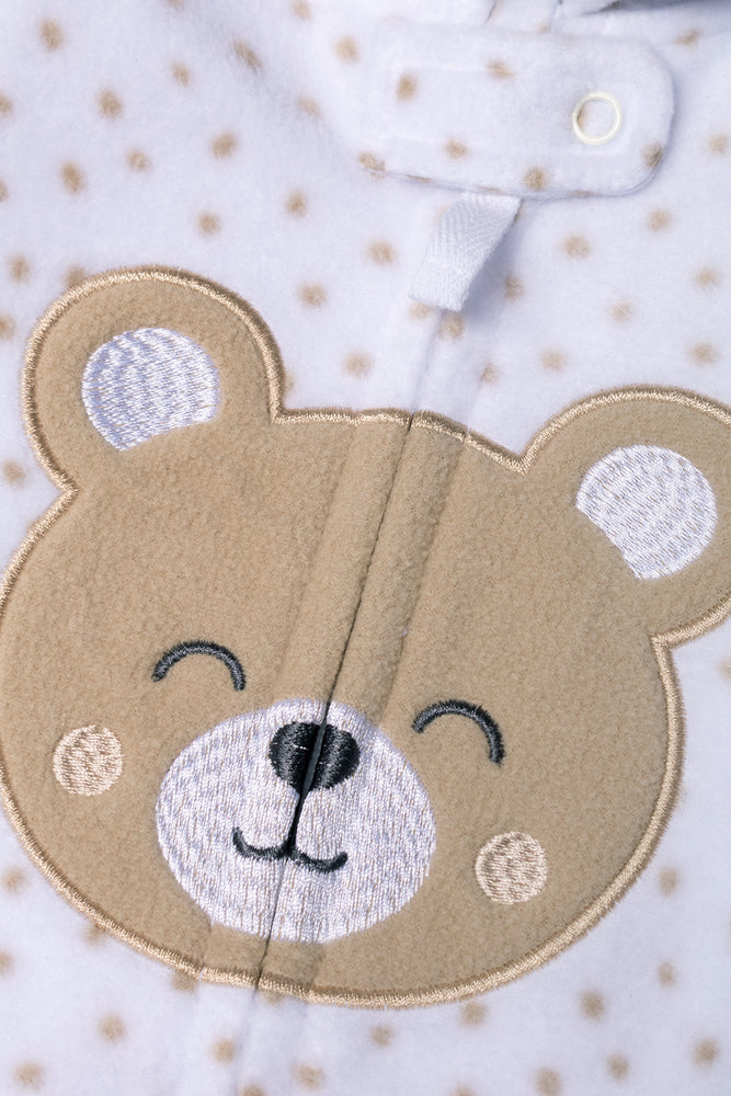 Bear Babygrow White (1)