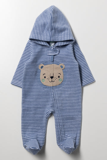 Lion Babygrow Blue