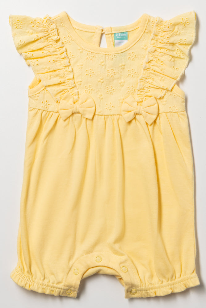 Frill Romper Yellow