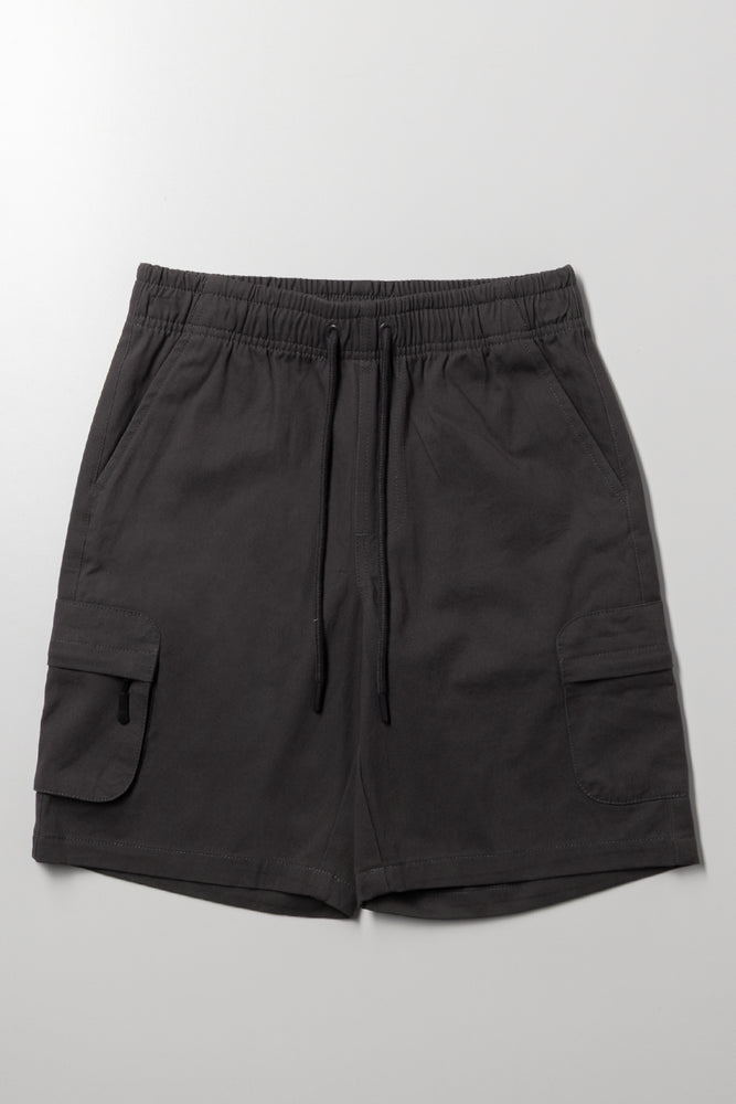 Zip Pocket Cargo Shorts Dark Grey | Shorts | Ackermans