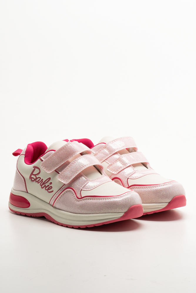 Barbie Light Up Sneakers White & Pink