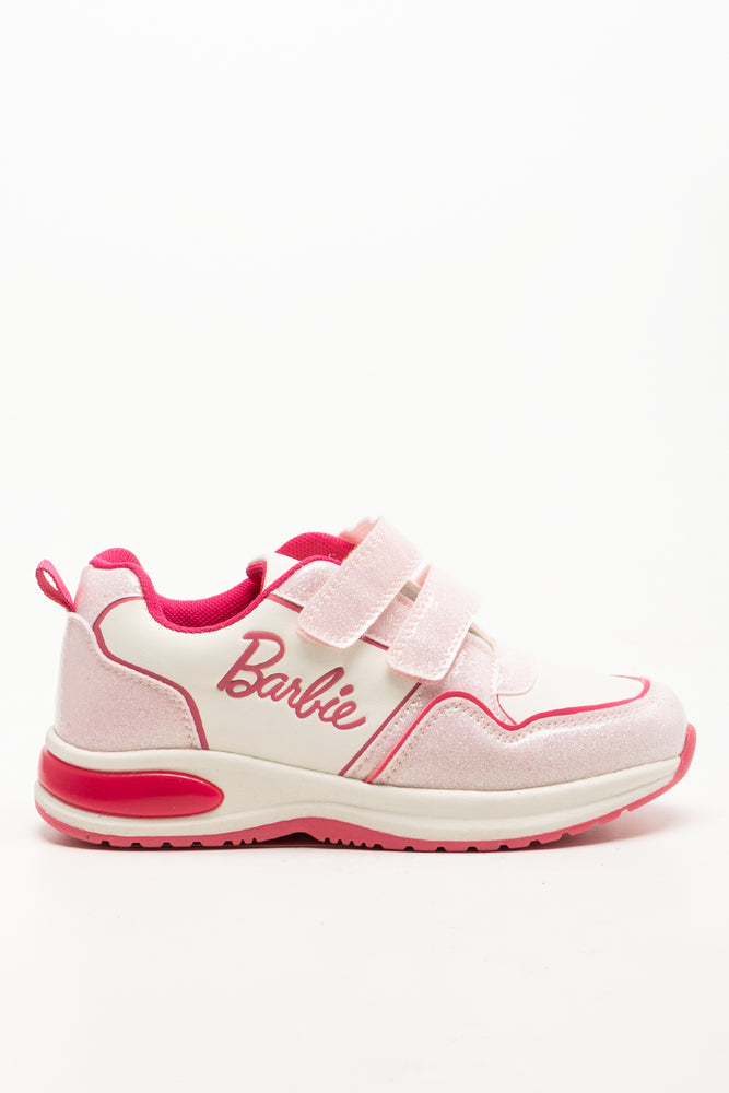 Barbie Light Up Sneakers White & Pink