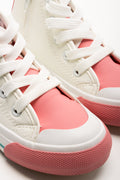 Barbie High Top Sneakers White And Pink (2)