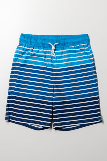 Stripe Swim Shorts Blue