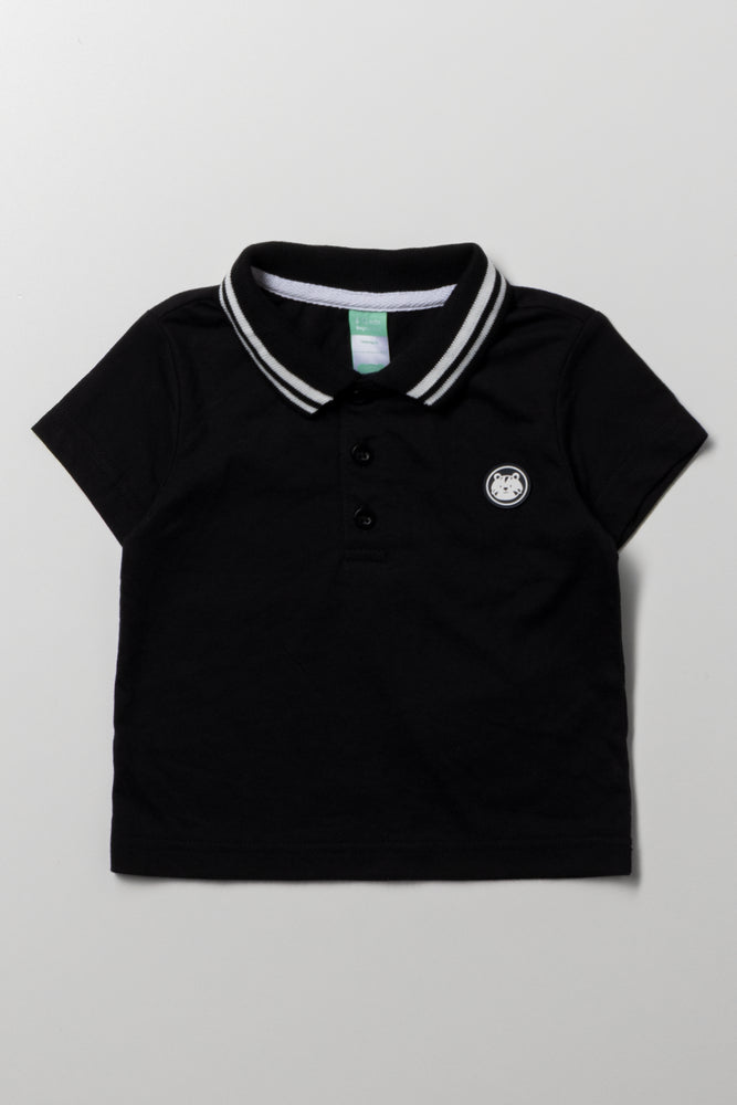 Short Sleeve Golfer Black