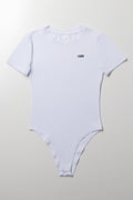 Short Sleeve Bodysuit White