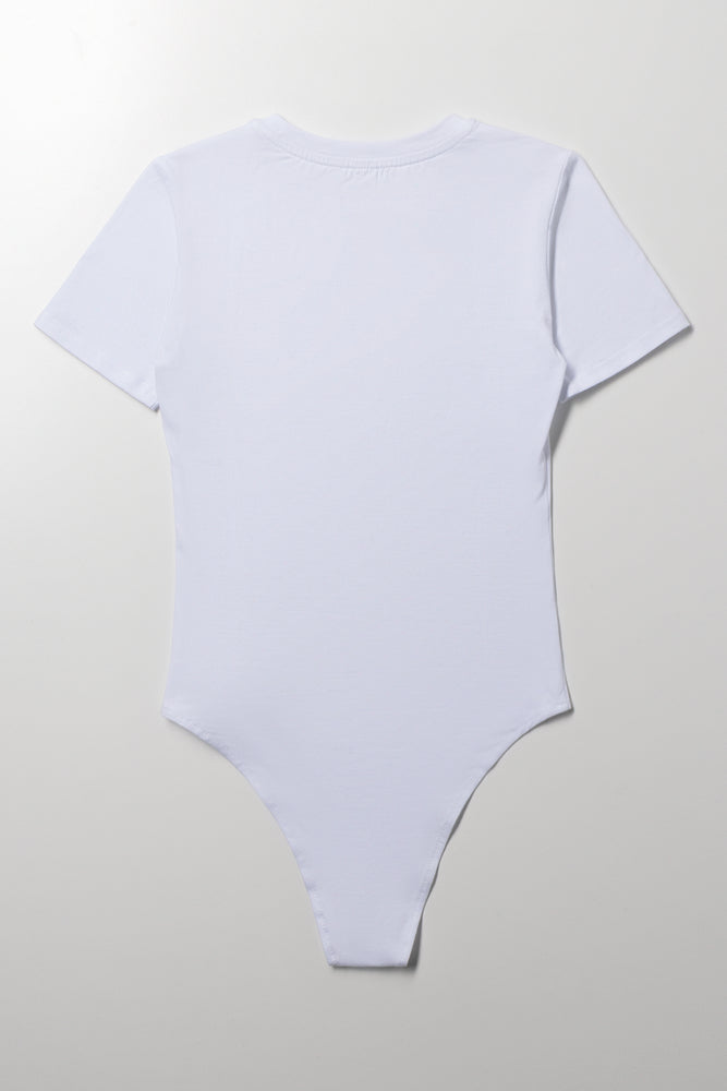 Short Sleeve Bodysuit White (3)