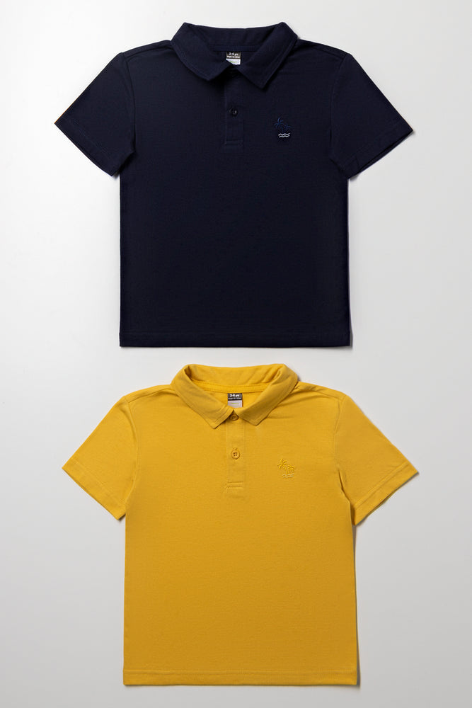 2 Pack Golfers Navy And Yellow