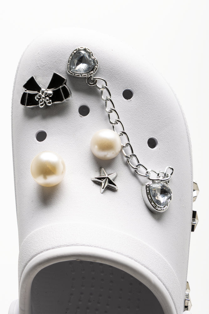 Star Embellished Clogs White (4)