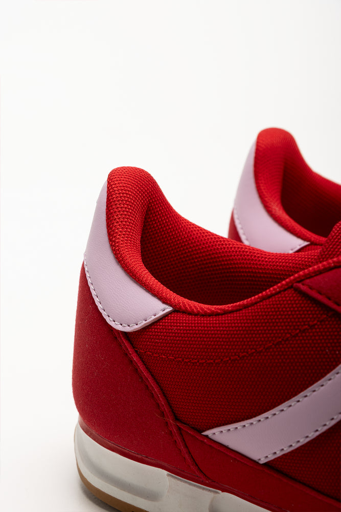 Retro Runner Sneakers Red And Pink (3)