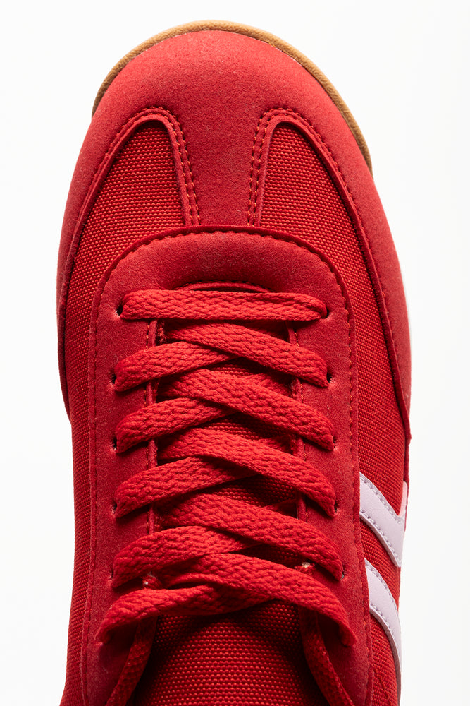 Retro Runner Sneakers Red And Pink (4)