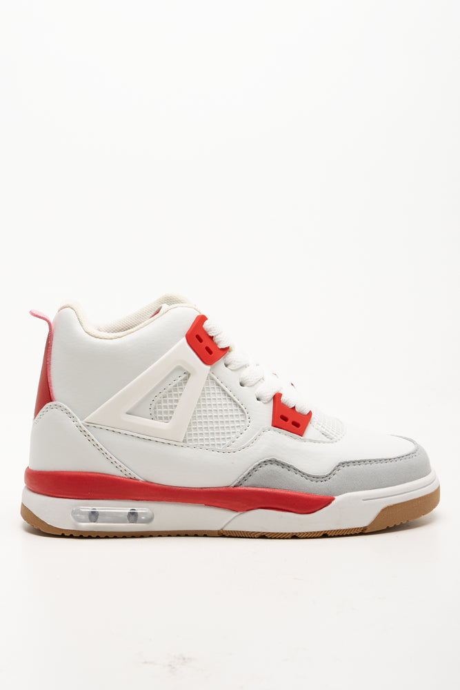 Bubble High Top Sneakers White