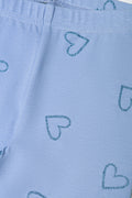 Glitter Heart Leggings Blue (1)