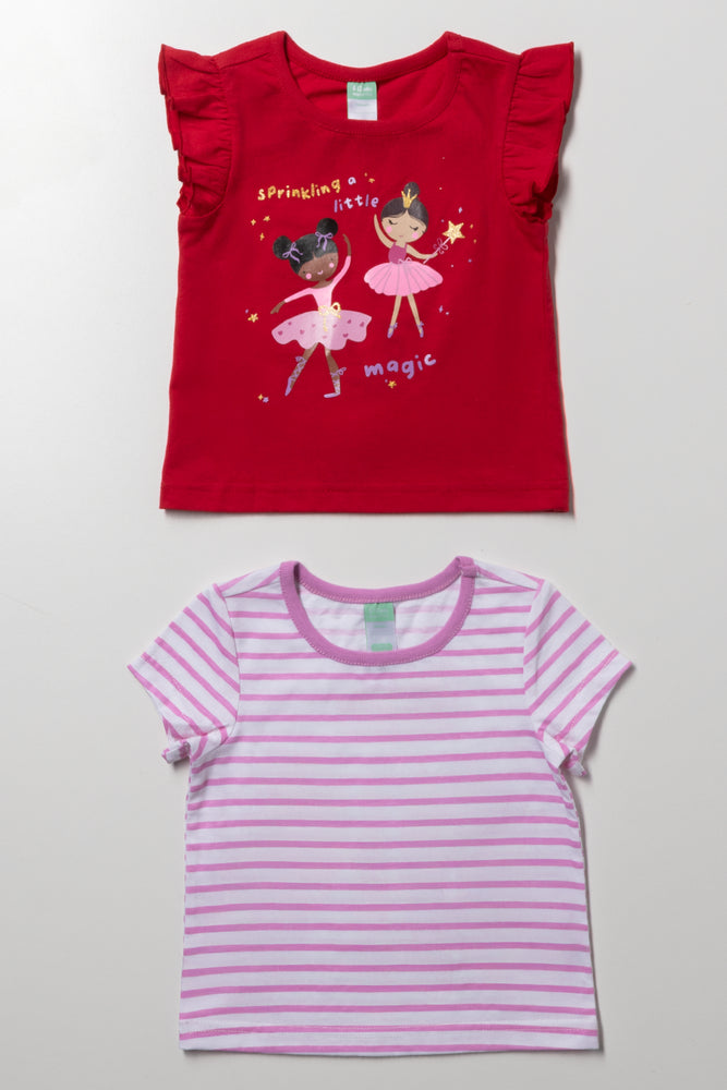 2 Pack Fairy Magic T-Shirts Red
