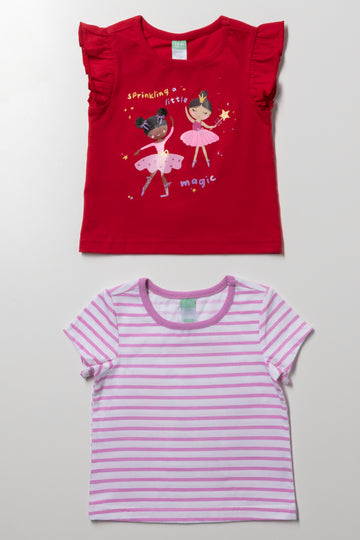 2 Pack Fairy Magic T-Shirts Red