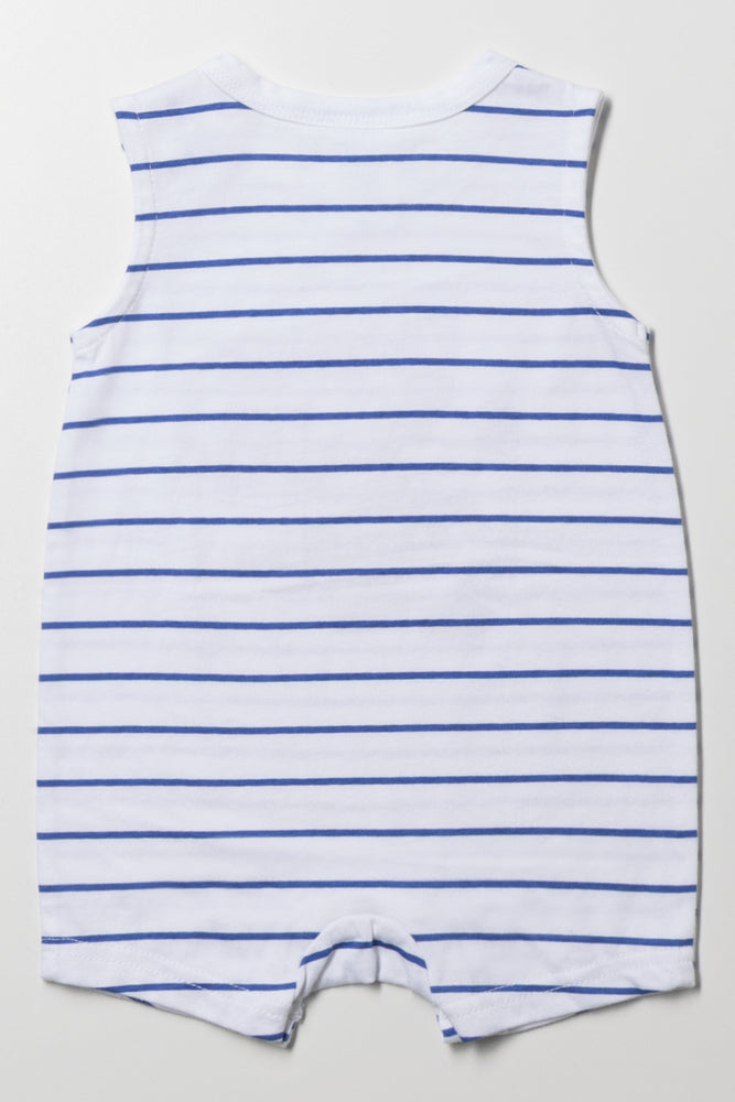 Mickey Mouse Romper Blue And White (2)