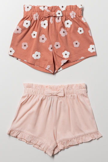 2 Pack Shorts Pink