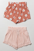 2 Pack Shorts Pink (2)