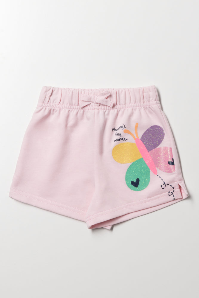 Knit Shorts Pink