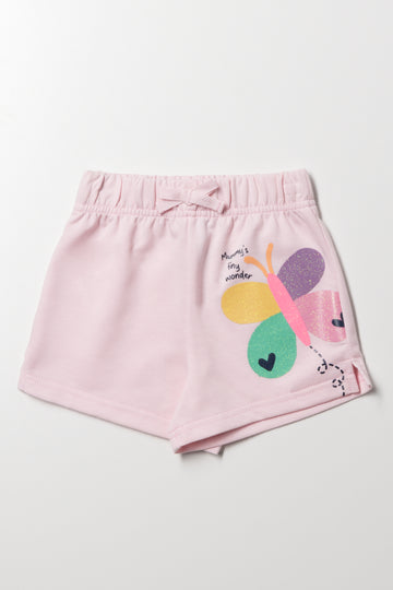 Knit Shorts Pink