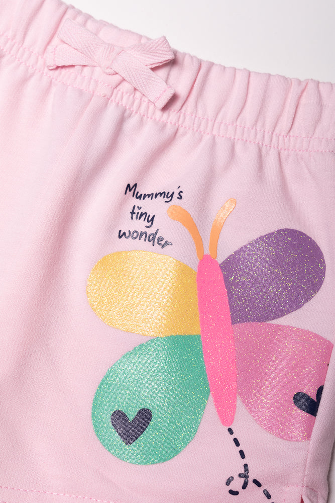 Knit Shorts Pink