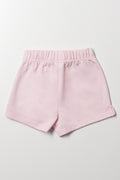 Knit Shorts Pink (2)