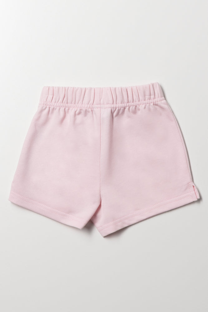 Knit Shorts Pink (2)