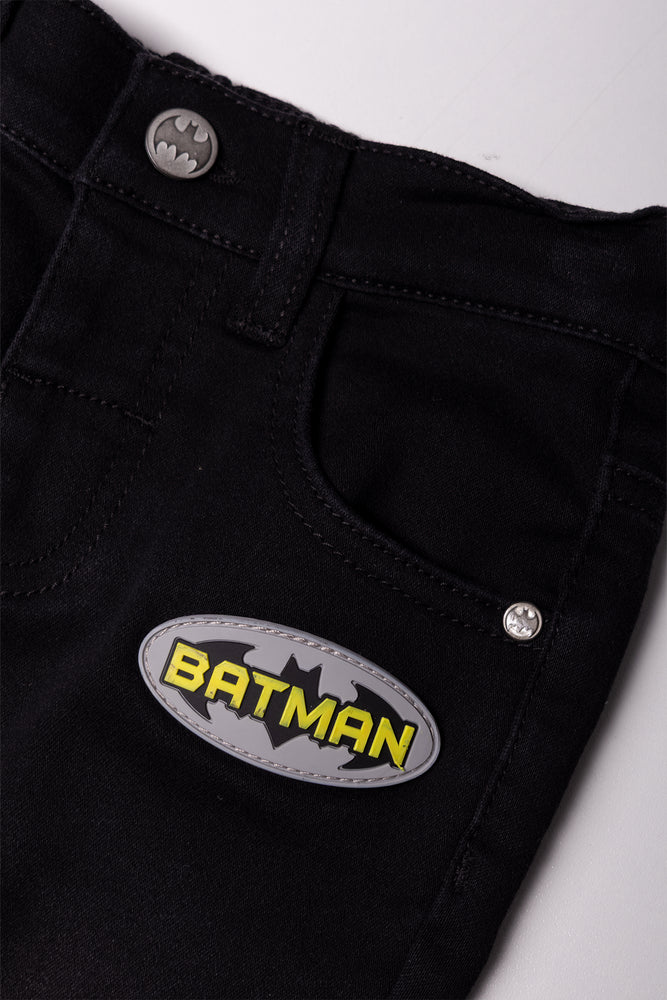 Batman Denim Shorts Black