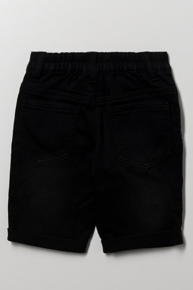 Batman Denim Shorts Black (2)