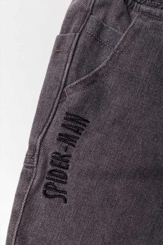 Spider-Man Denim Shorts Grey (2)