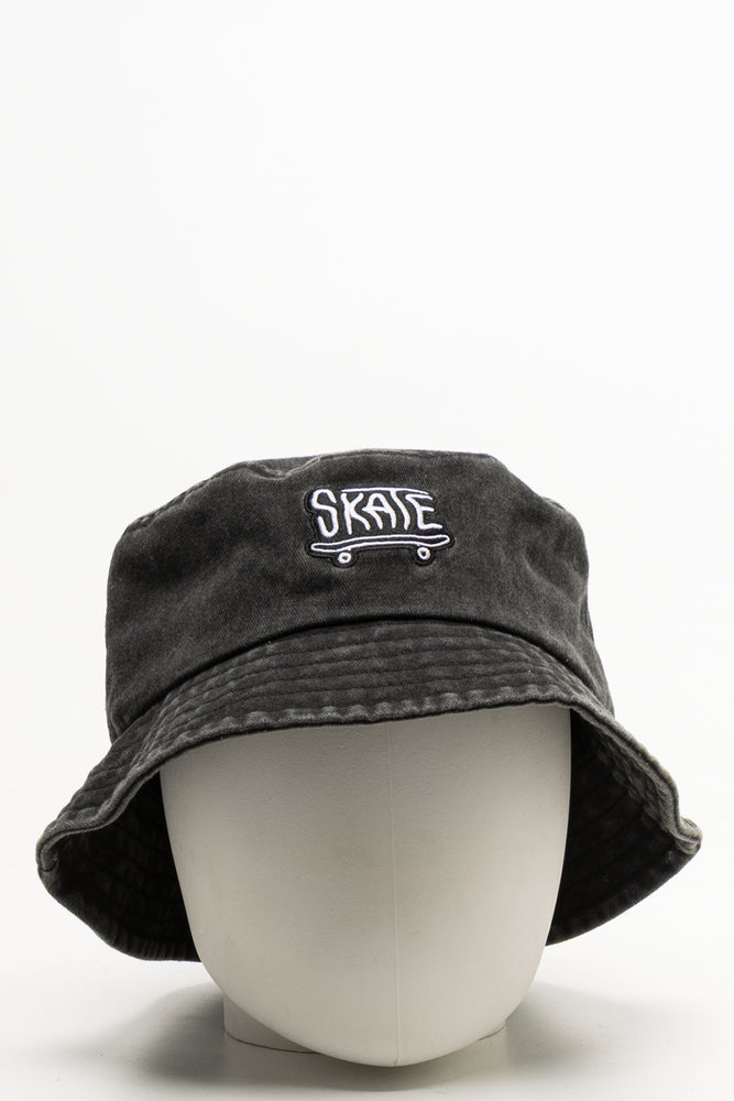 Embroidered Bucket Hat Black