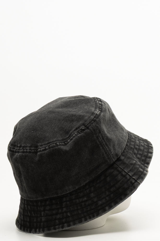 Embroidered Bucket Hat Black