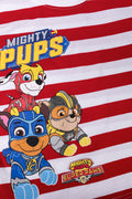 Paw Patrol Stripe Short Sleeve T-Shirt Red (1)