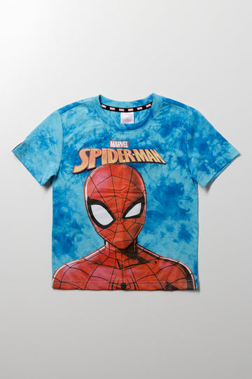 Spider-Man Tie Dye T-Shirt Blue