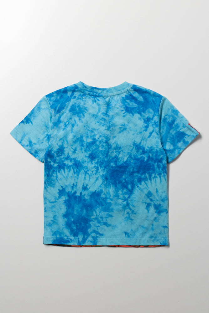 Spider-Man Tie Dye T-Shirt Blue (2)
