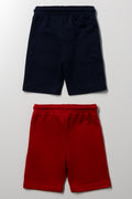 Spider-Man 2 Pack Shorts Red And Navy (2)