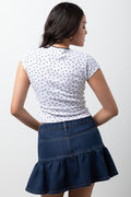 2 Pack Tops White & Red (6)
