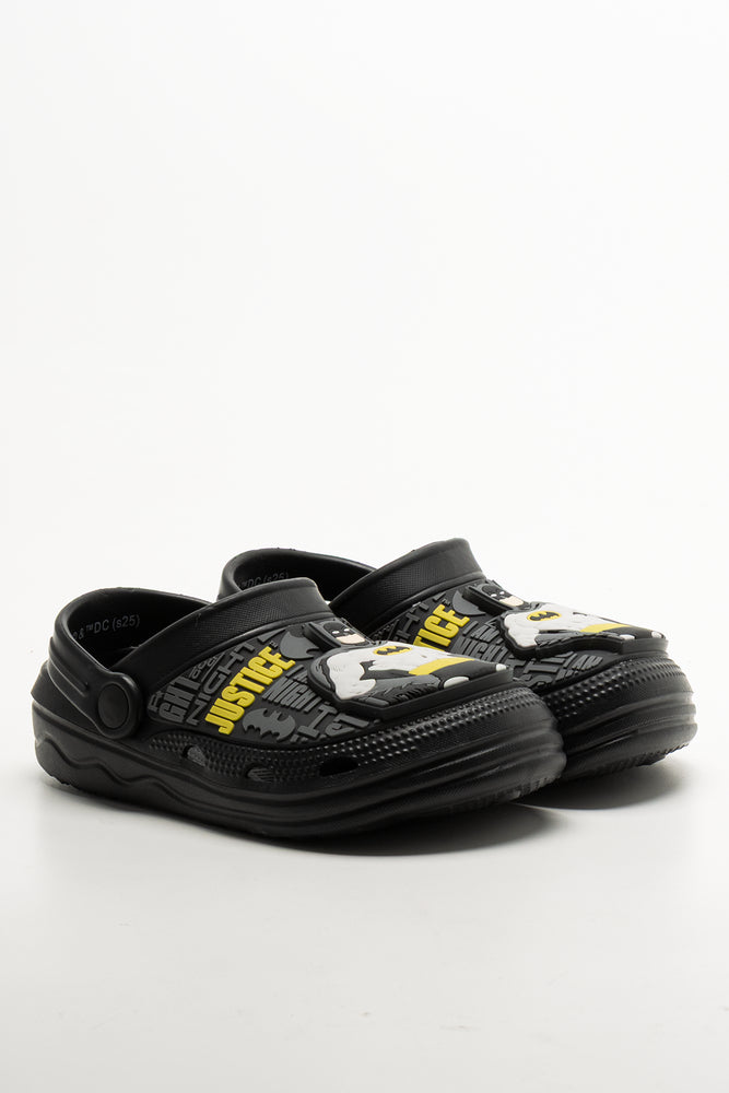 Batman Light Up Clogs Black