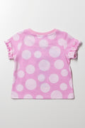 Minnie Mouse Short Sleeve T-Shirt Pink (2)