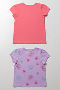Paw Patrol 2 Pack T-Shirts Lilac And Peach (2)