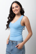 V-Neck Vest Light Blue