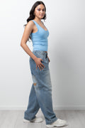 V-Neck Vest Light Blue (1)