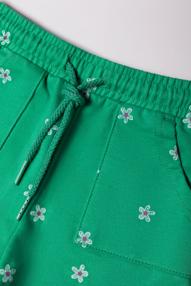 Fleece Shorts Green